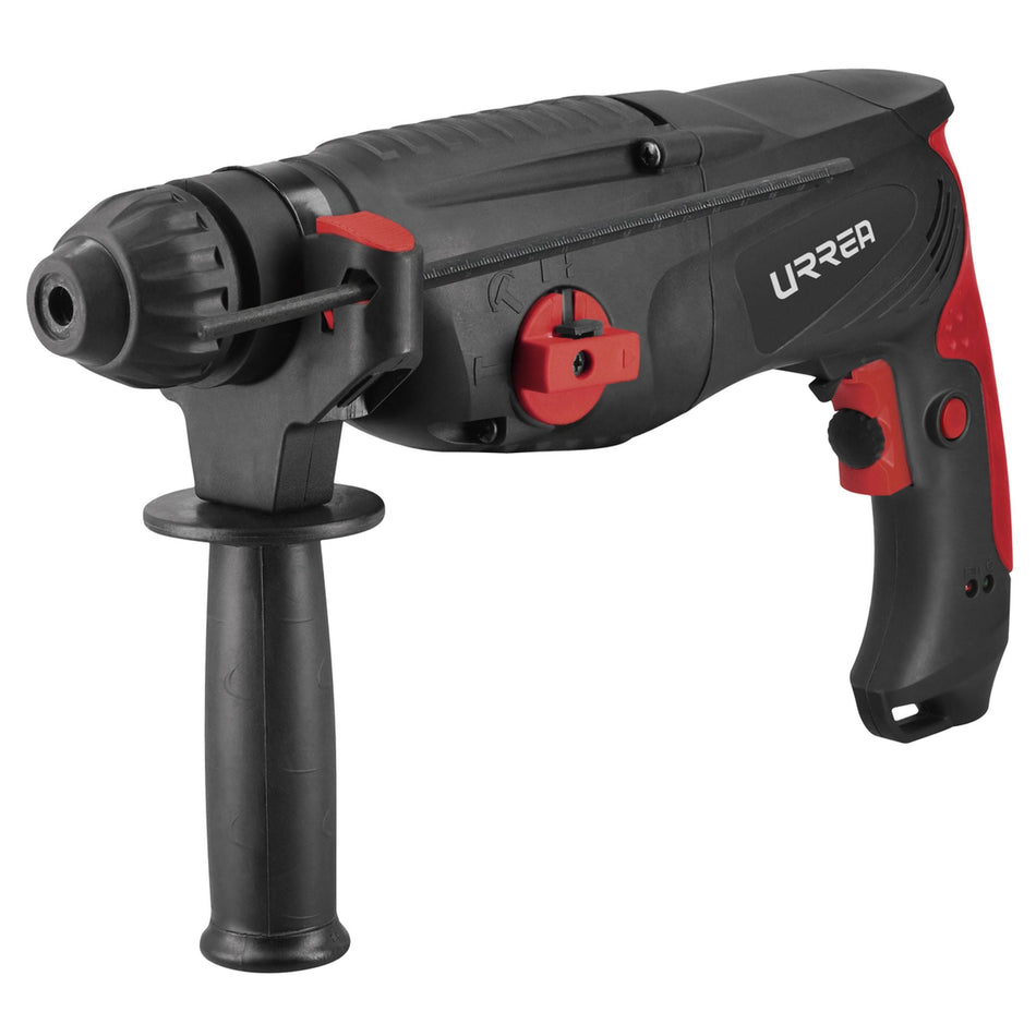 Rotomartillo electroneumático SDS Plus 800 W, 120 V, 3J, 0-1100 RPM, URREA RM93