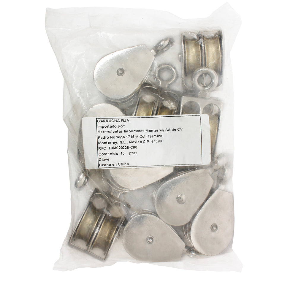 GARRUCHA FIJA 1" (25mm) DOBLE ZINC DOGOTULS YC5014