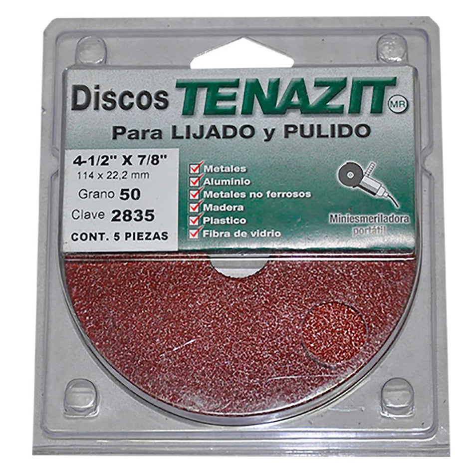 Paquete de fibrodiscos de óxido de alumi