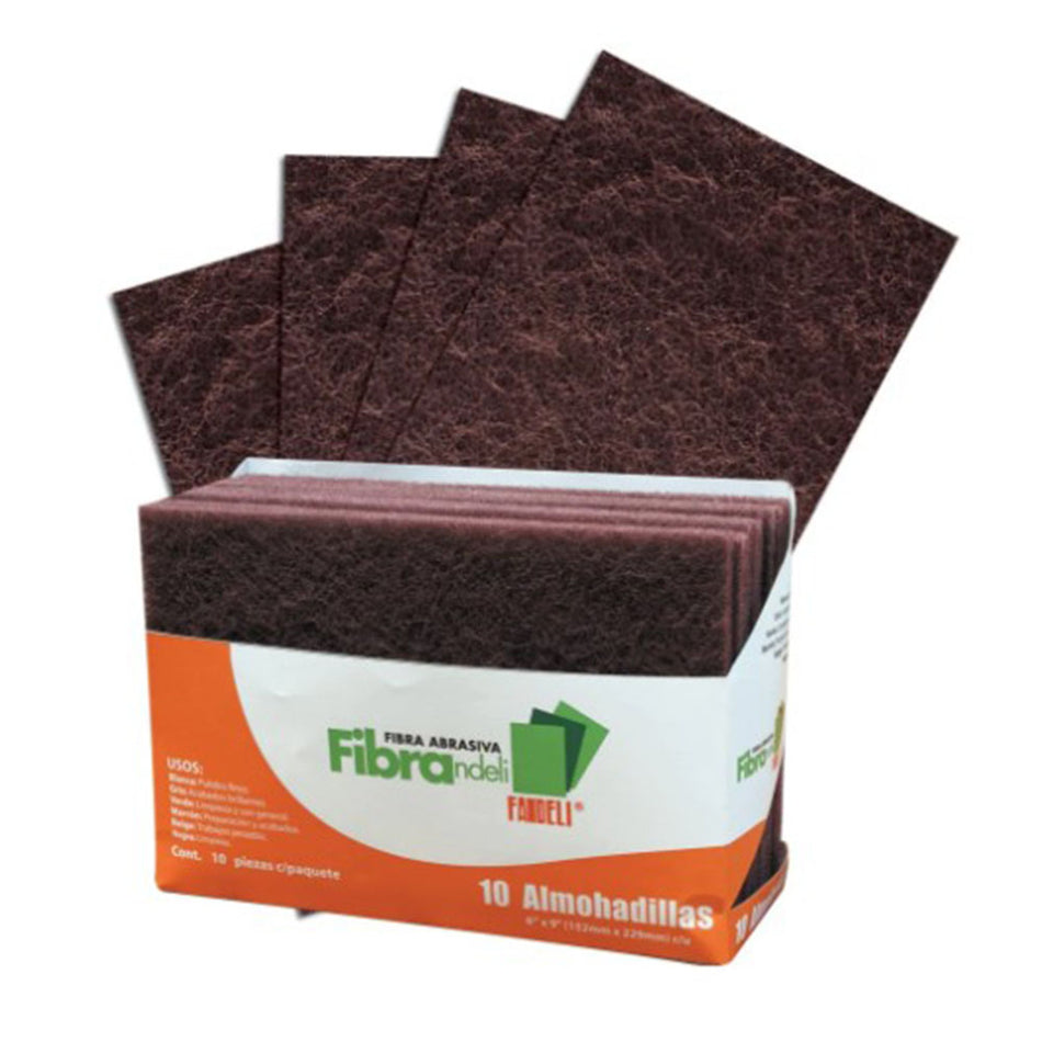 FIBRA MARRON FINA 6" X 9"