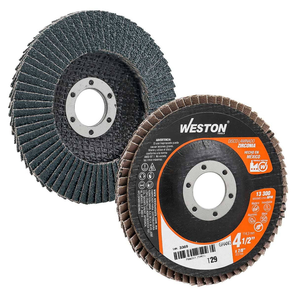 DISCO LAMINADO ZIRCONIO 7"X7/8" G36 WEST