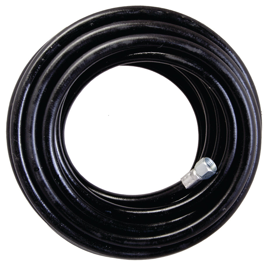 MANGUERA DE HULE DE 10MTS 1/4" NEGRO
