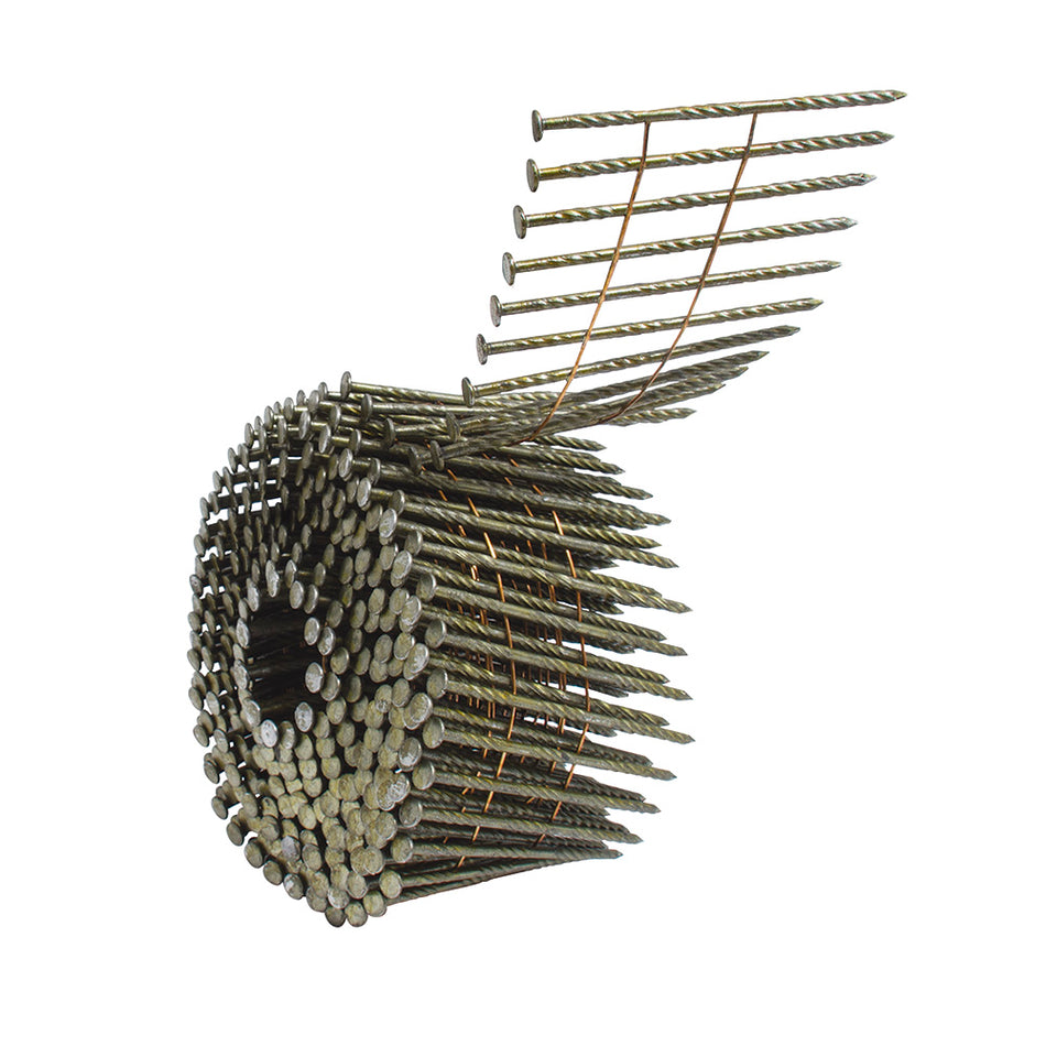 Clavos en rollo de 300 para clavadora neumática calibre 12, 2-1/2" Surtek CR250