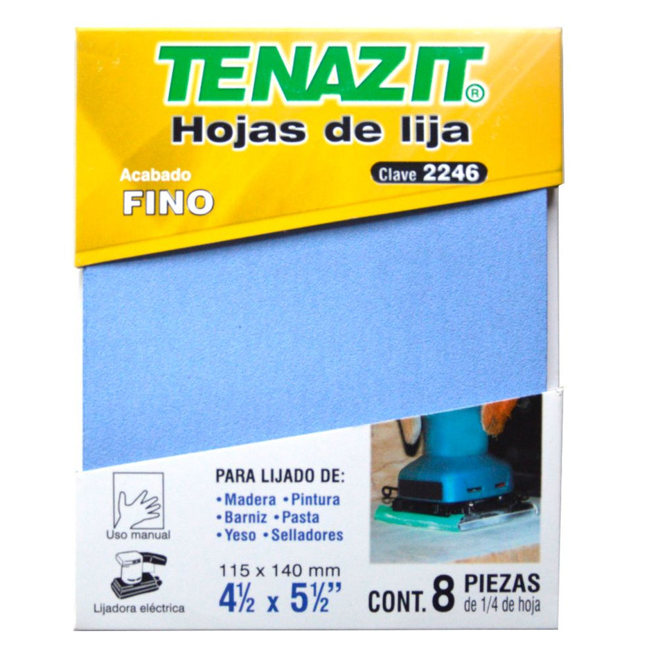 Paquete de hojas de lija de óxido de alu