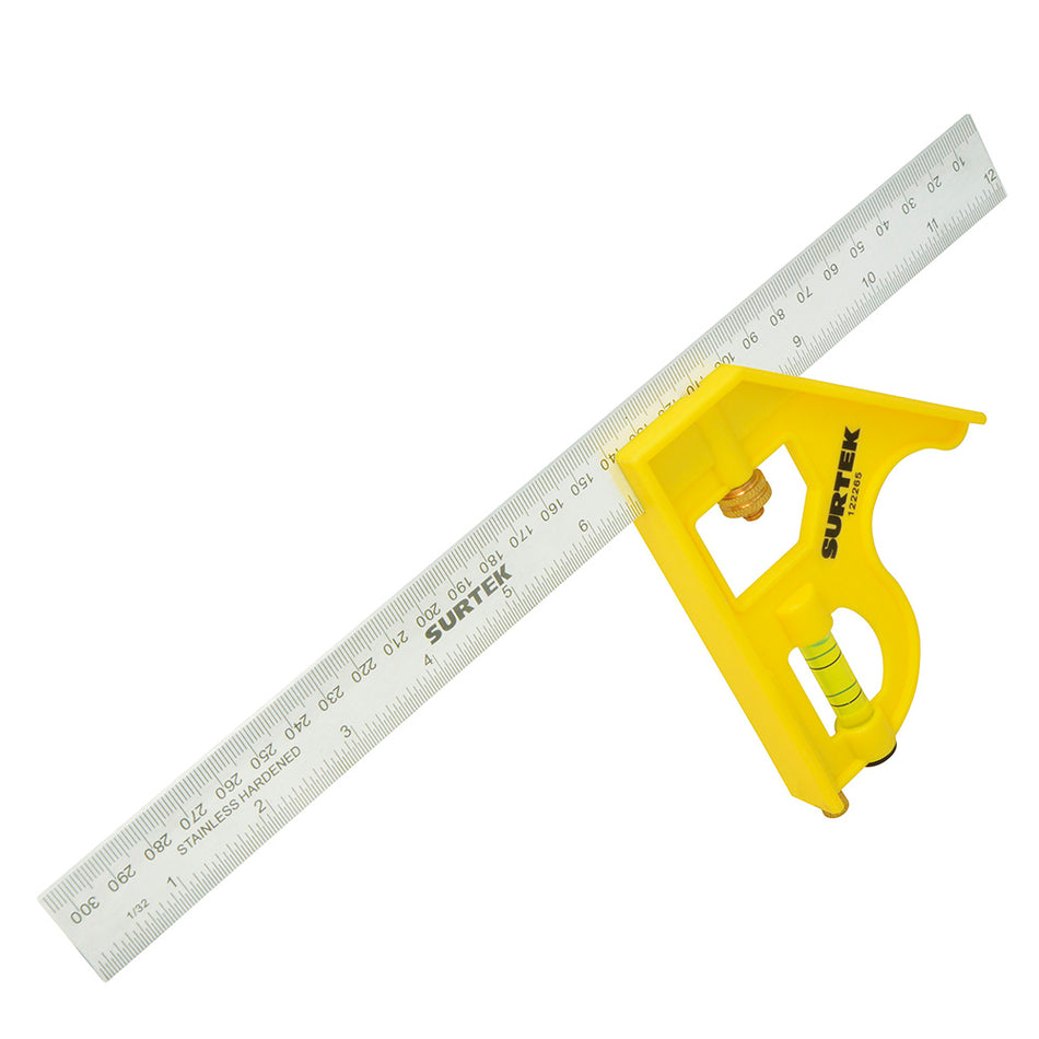 Escuadra de combinación con mango plástico 12" Surtek 122265