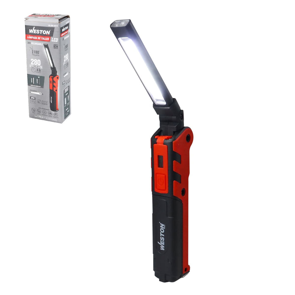 LÁMPARA D/TALLER RECARGABLE LED 280LM, W