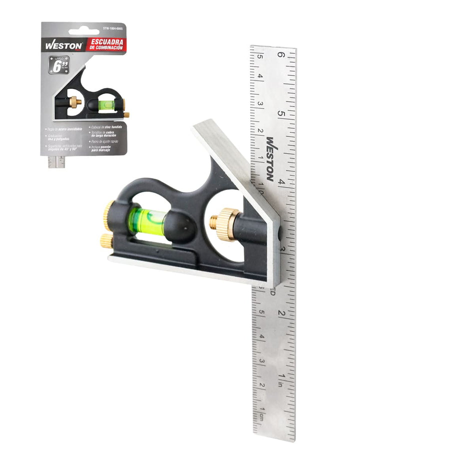 ESCUADRA DE COMBINACIÓN 6", WESTON