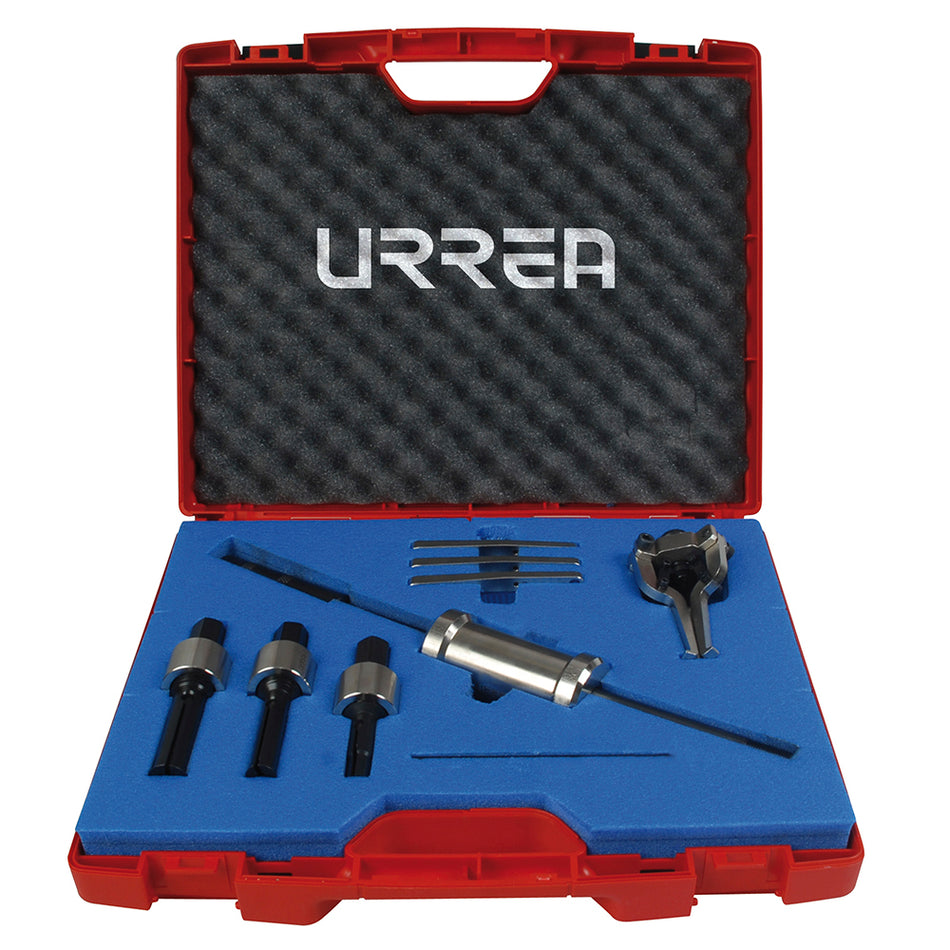 Juego de extractores interiores y exteriores con accesorios 3 ton, 8 piezas Urrea 4702