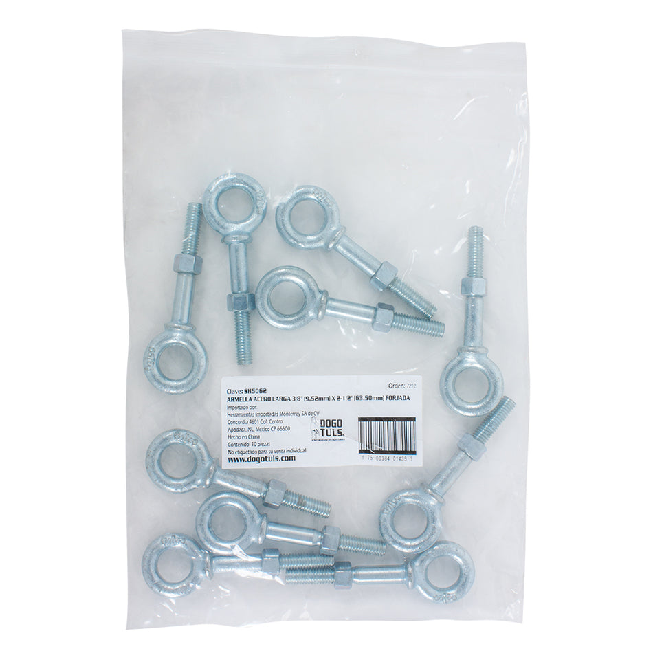 ARMELLA ACERO LARGA 3/8 X 2-1/2 FORJADA DOGOTULS SH5062