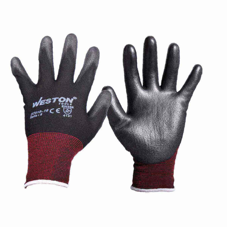 GUANTE NYLON NORMAL C/PU 13G NEGRO 8 (Pr