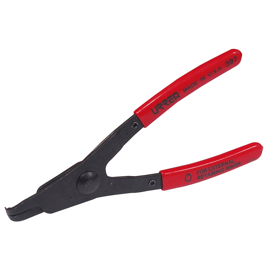 Pinza para anillos de retención con mango rubber grip fijas tipo externo ángulo de 90° Urrea 397