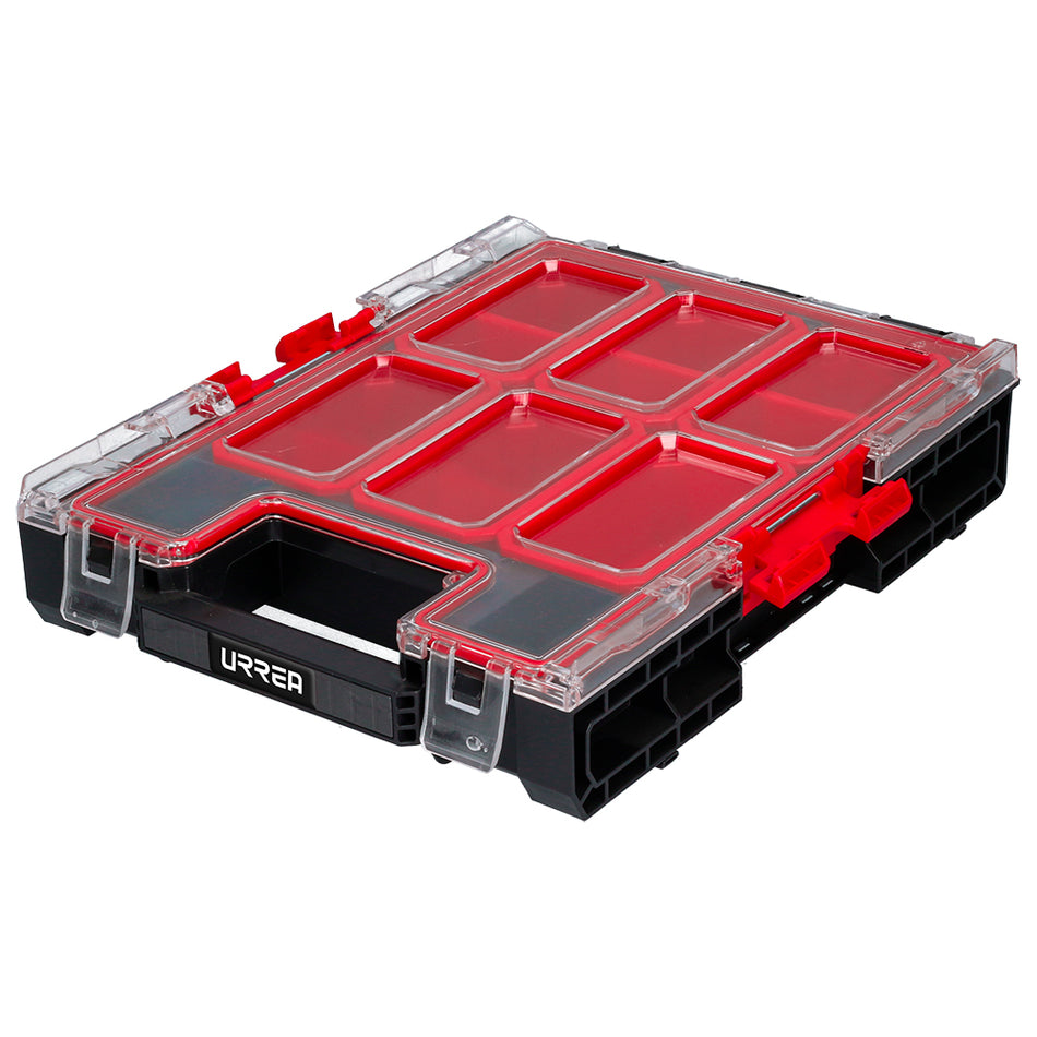 Caja organizadora plástica modular 10" x 14" x 3" Urrea CPOR10