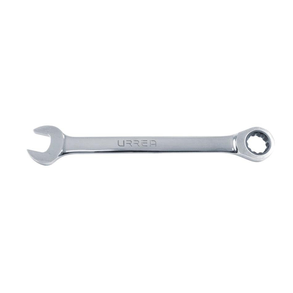 Llave combinada pulido espejo de matraca métrica, 12 puntas, 7 mm Urrea 1207MCM