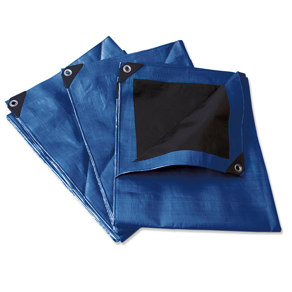 Lona de polietileno reforzada color azul, 5 x 6 m Surtek LR5X6A