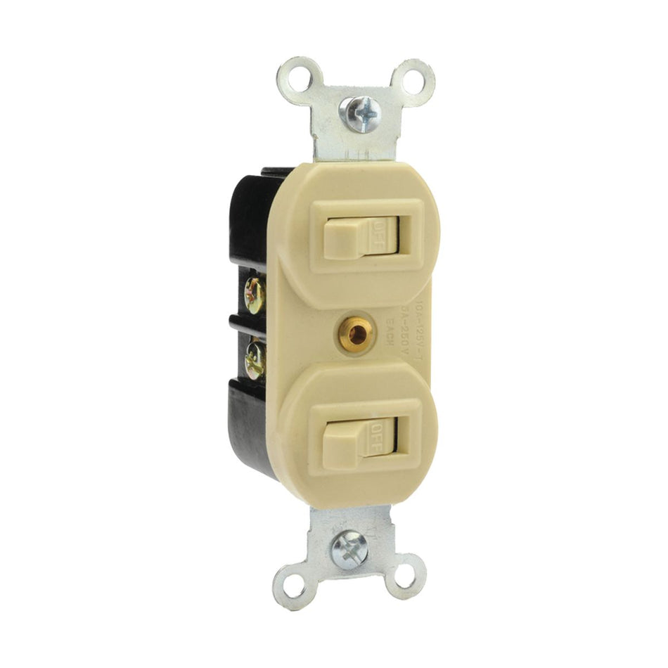 APAGADOR DOBLE MARFIL 15A 127V, WESTON