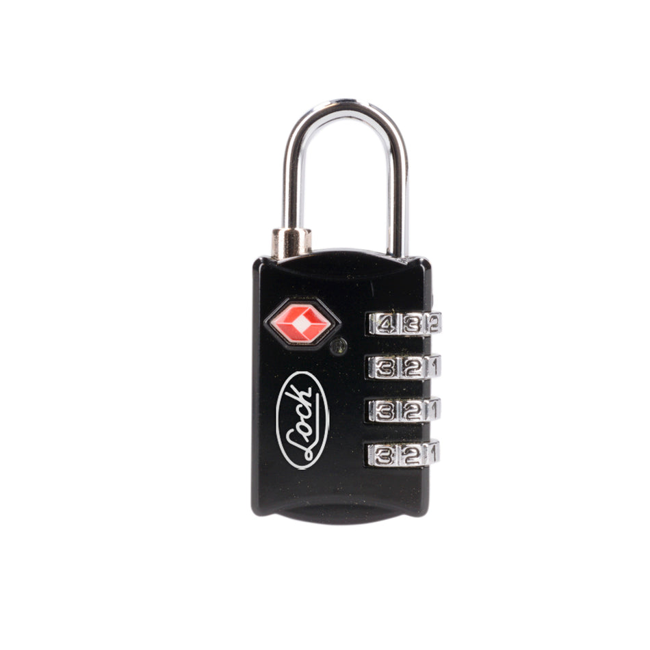 Candado de combinación programable TSA para maleta, negro 30 mm Lock 54CA