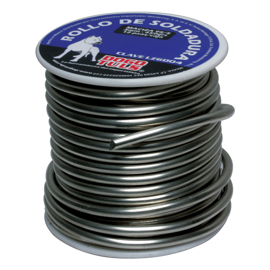 SOLDADURA  95/5 ROLLO 3MM 450GR DOGOTULS LZ6004