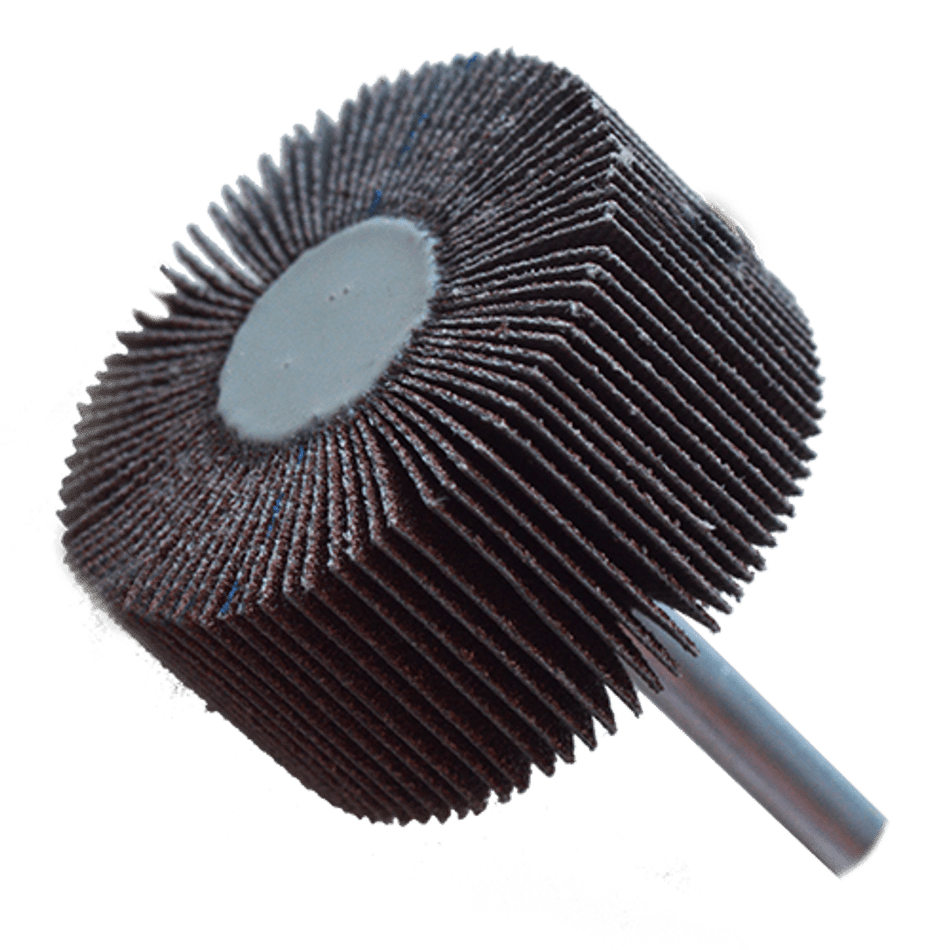 RUEDA FLAP C/VASTAGO 1" X 1" X 1/4" G-80