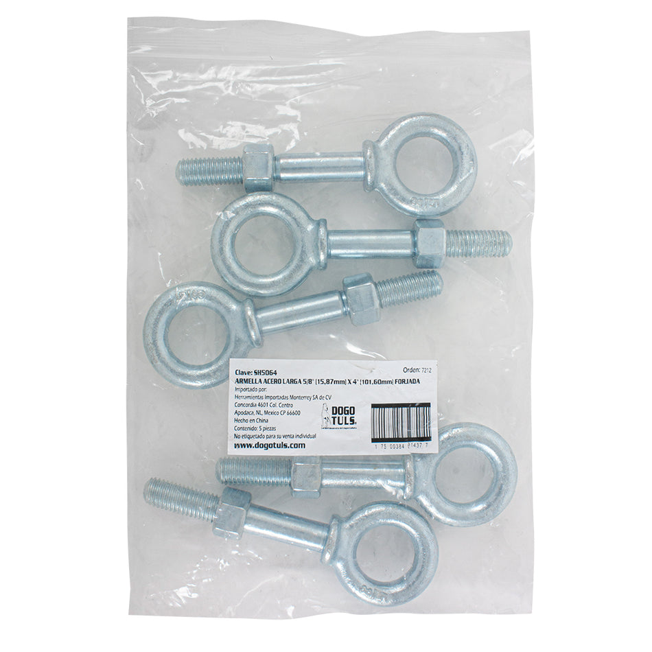 ARMELLA ACERO LARGA 5/8 X 4 FORJADA DOGOTULS SH5064