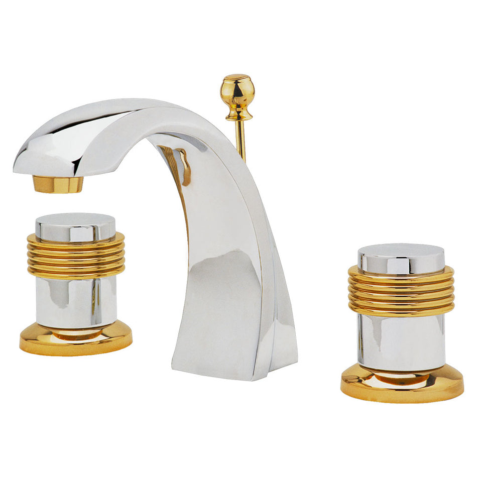 MEZCLADORA 8 A 12" ORO Y CROMO M/ANILLO,