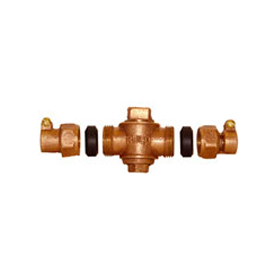 VALVULA BANQUETA COBRE-COBRE 19MM LIVIAN