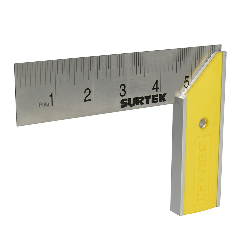 Escuadra de carpintero con mango plástico 6" Surtek 122250
