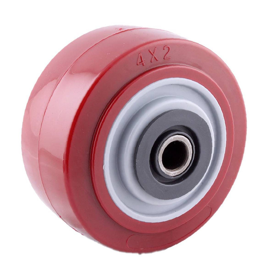 RUEDA MARRON PU 5X2" C/BALERO Y 2 CUBIER