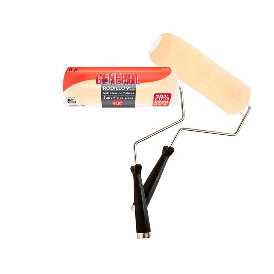 RODILLO 9" USO GENERAL 3/8", BYP
