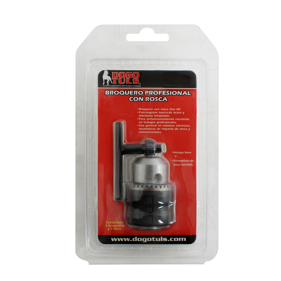 BROQUERO PROF 3/8" C/LLAVE ROSCA 24UNF DOGOTULS SO7001
