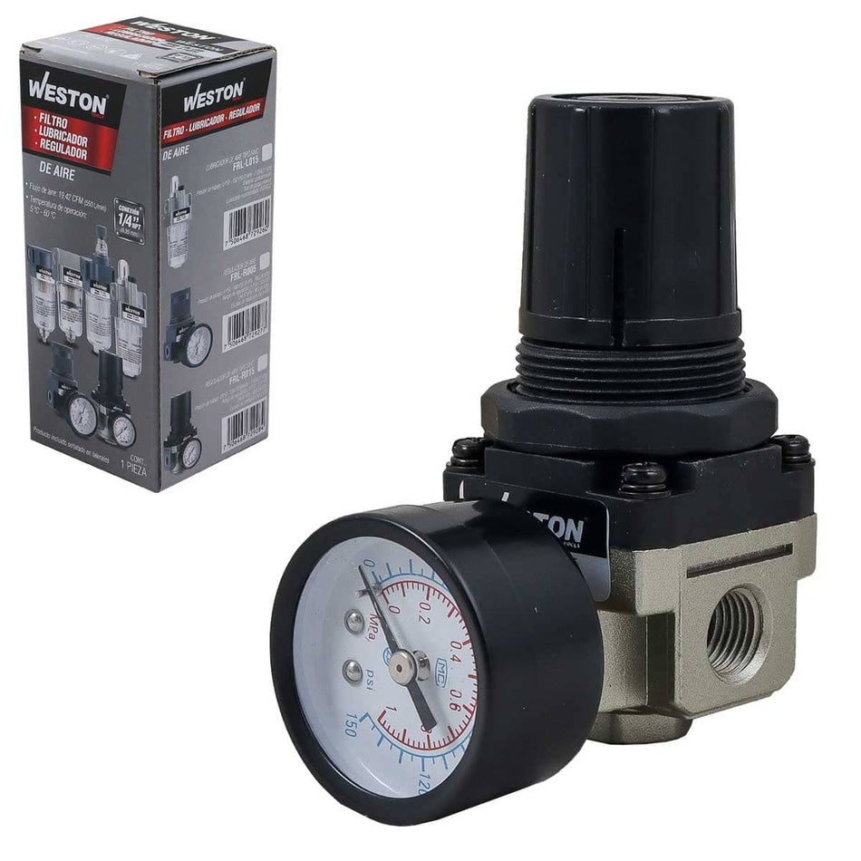 REGULADOR DE AIRE TIPO SMC 1/4" NPT, WES