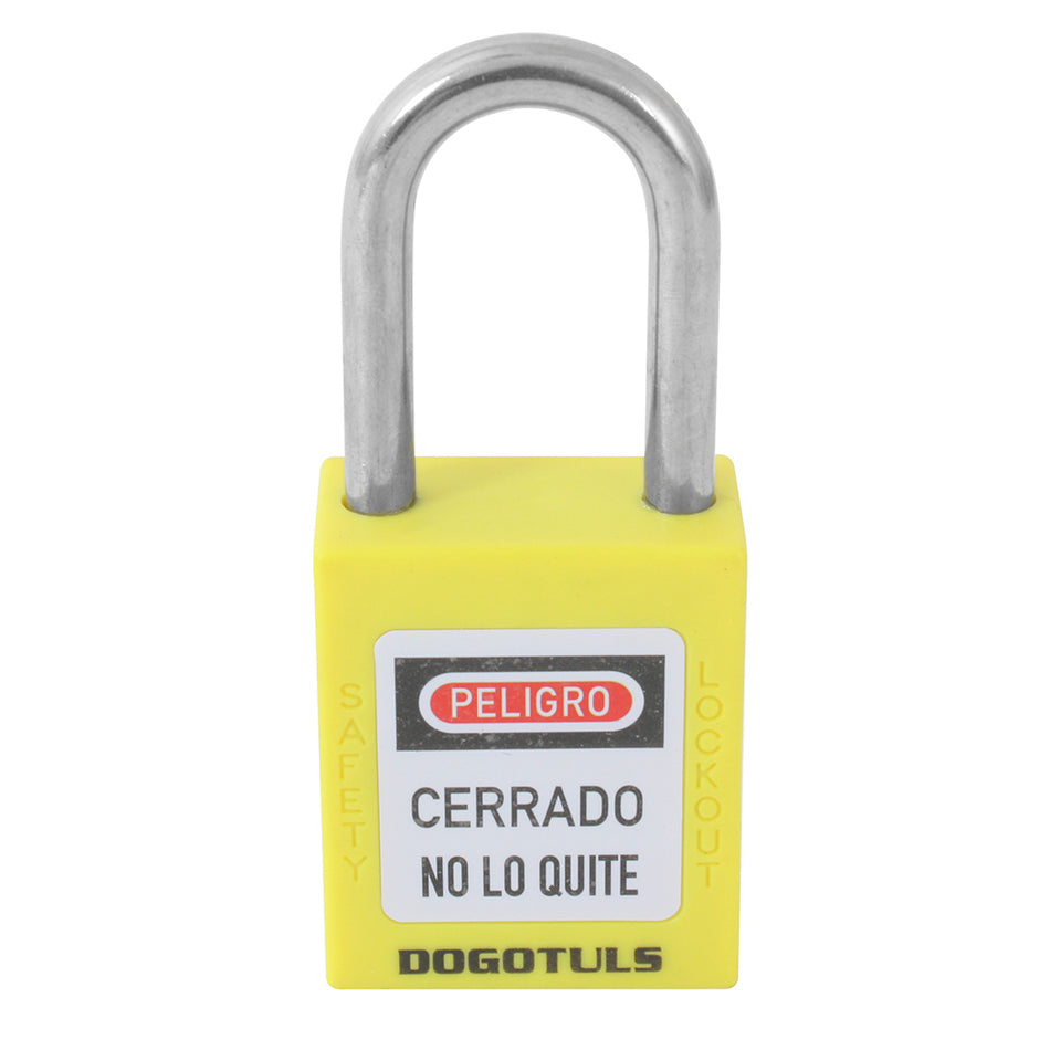CANDADO PLÁSTICO BLOQUEO AMARILLO 38X44 DOGOTULS RL9011