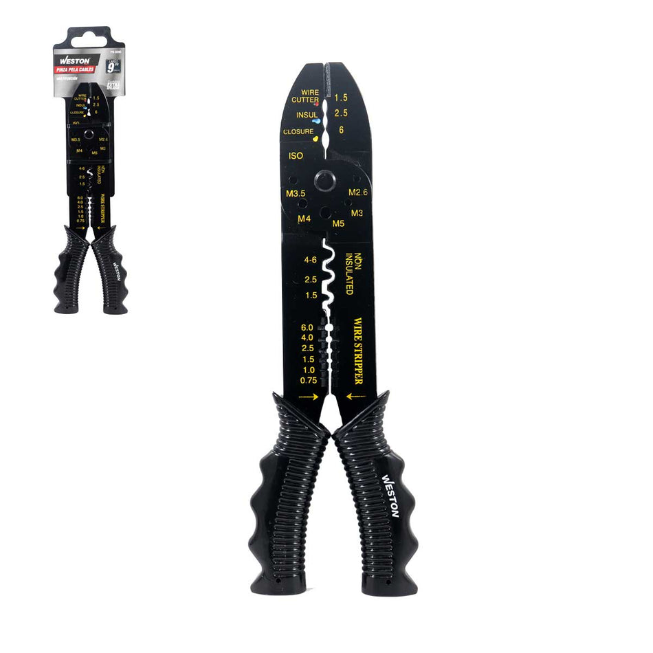 PINZA PELACABLES 9" (CAJA C/6 PZAS - PRE