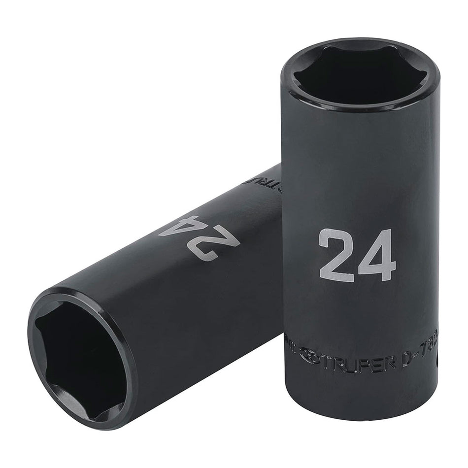 Dado largo impacto de 24 mm, 6 puntas, c