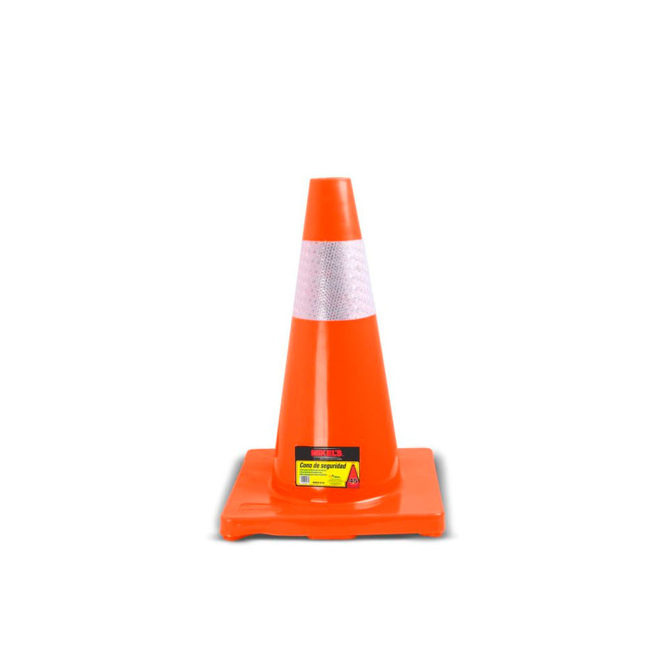 Cono de seguridad (45 cms, con reflejant MIKELS CS-45R