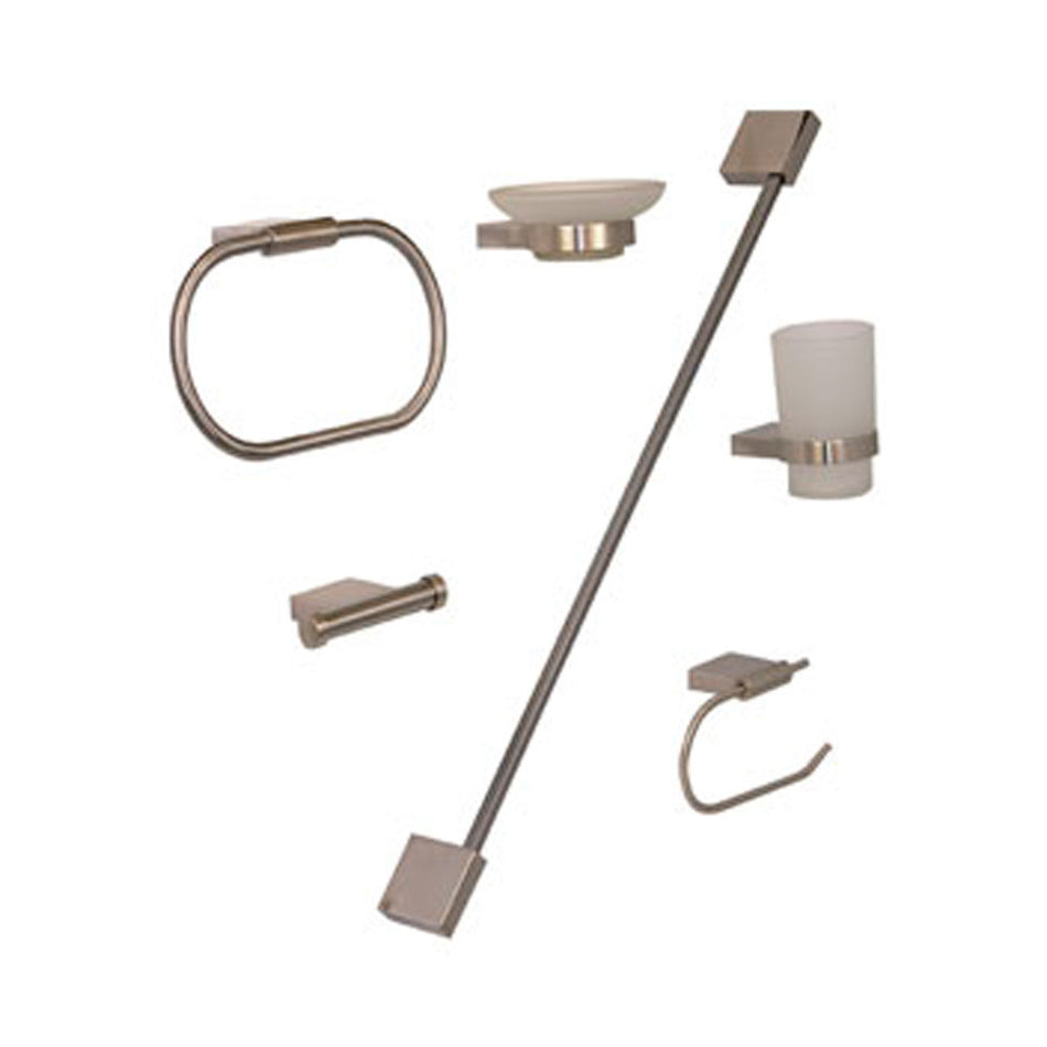 JGO. ACCESORIOS P/EMPOTRAR AC.CROMO, RUG