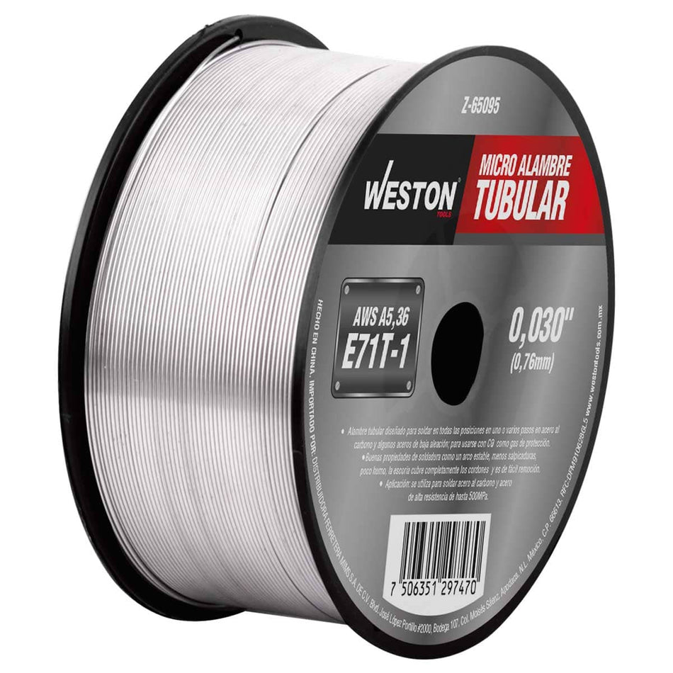 SOLDADURA TUBULAR 71T-1 .030" (1KG; USO
