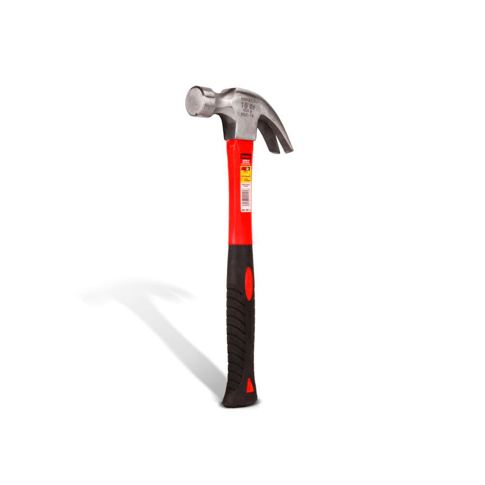 Martillo de uña curva, mango de fibra de MIKELS MUC-16