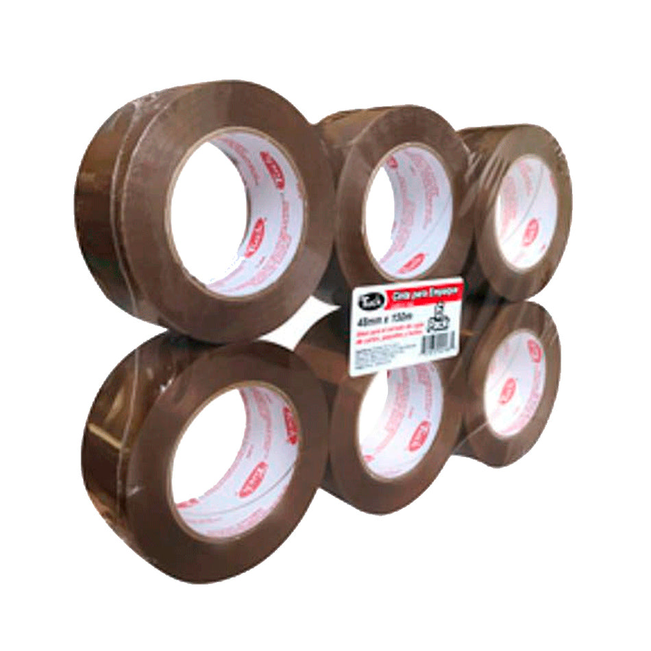 CINTA EMPAQUE CANELA ECONOMICA 48mm X 15 TUK 258421