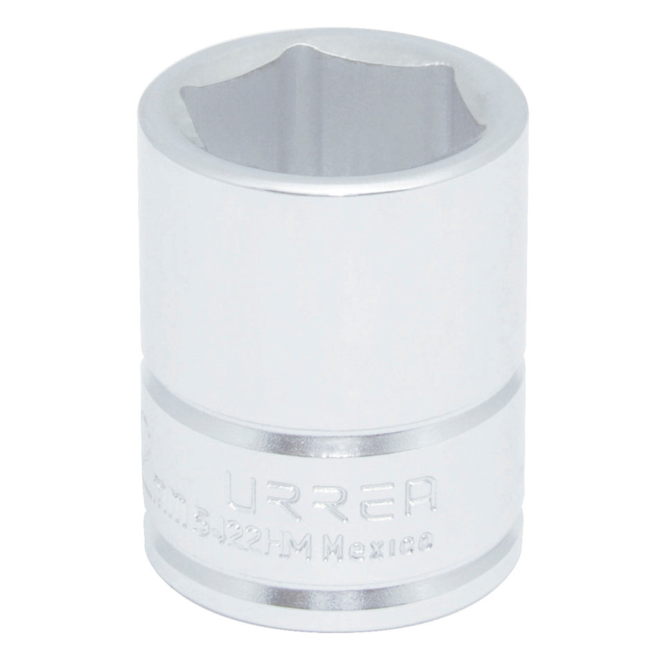 Dado cuadro de 1/2", 6 puntas, métrico, 22 mm Urrea 5422HM