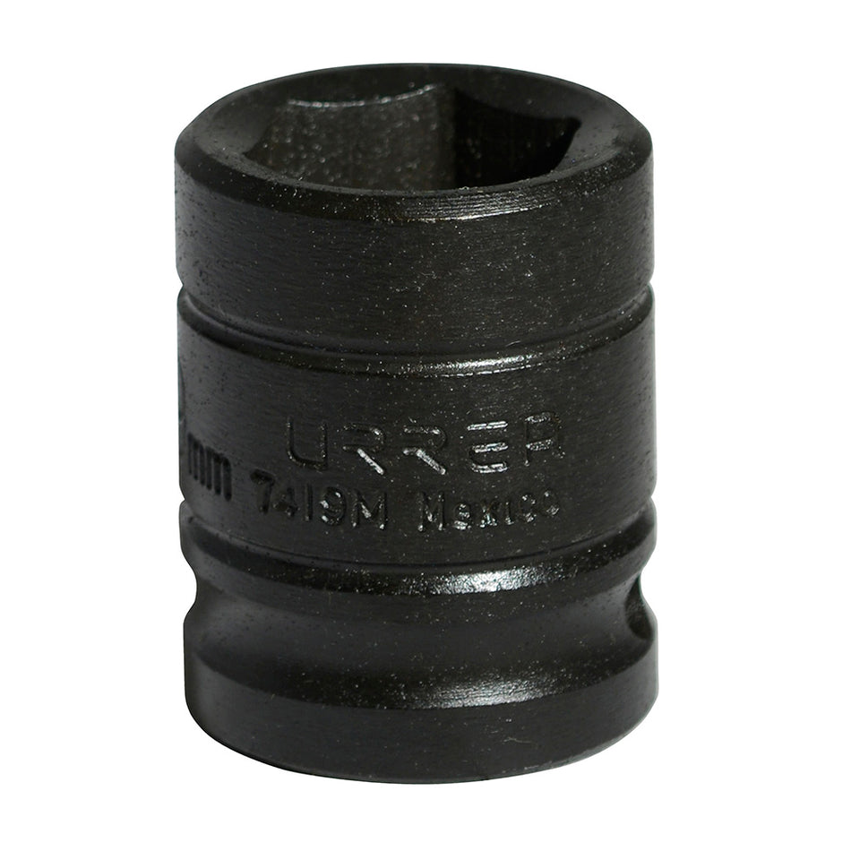 Dado de impacto cuadro de 1/2", 6 puntas, métrico, 19 mm Urrea 7419M