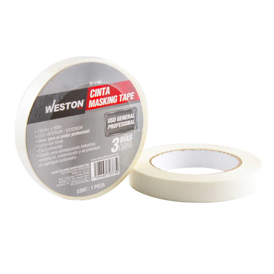 CINTA MASKING TAPE 19MM x 50M (Precio x