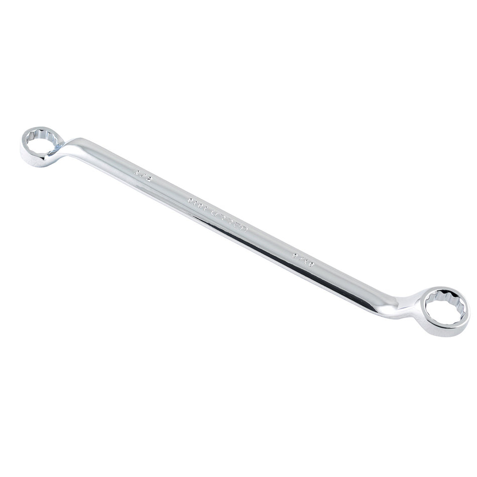 Llave de estrías pulido espejo de 45° en pulgadas, 12 puntas, 1/2" x 9/16" Urrea 8181