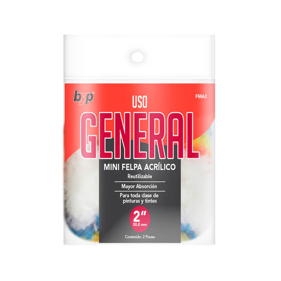 MINI FELPA 2 PACK 2" ACRÍLICO, BYP