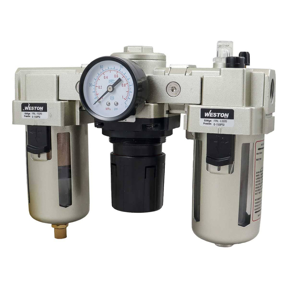 FRL TIPO SMC (3 UNIDADES) 1/2" NPT, WEST