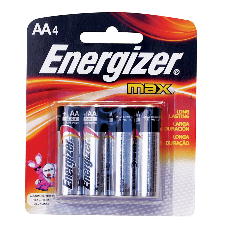 Pila alcalina Energizer® "AA",  4 piezas Surtek E91BP-4