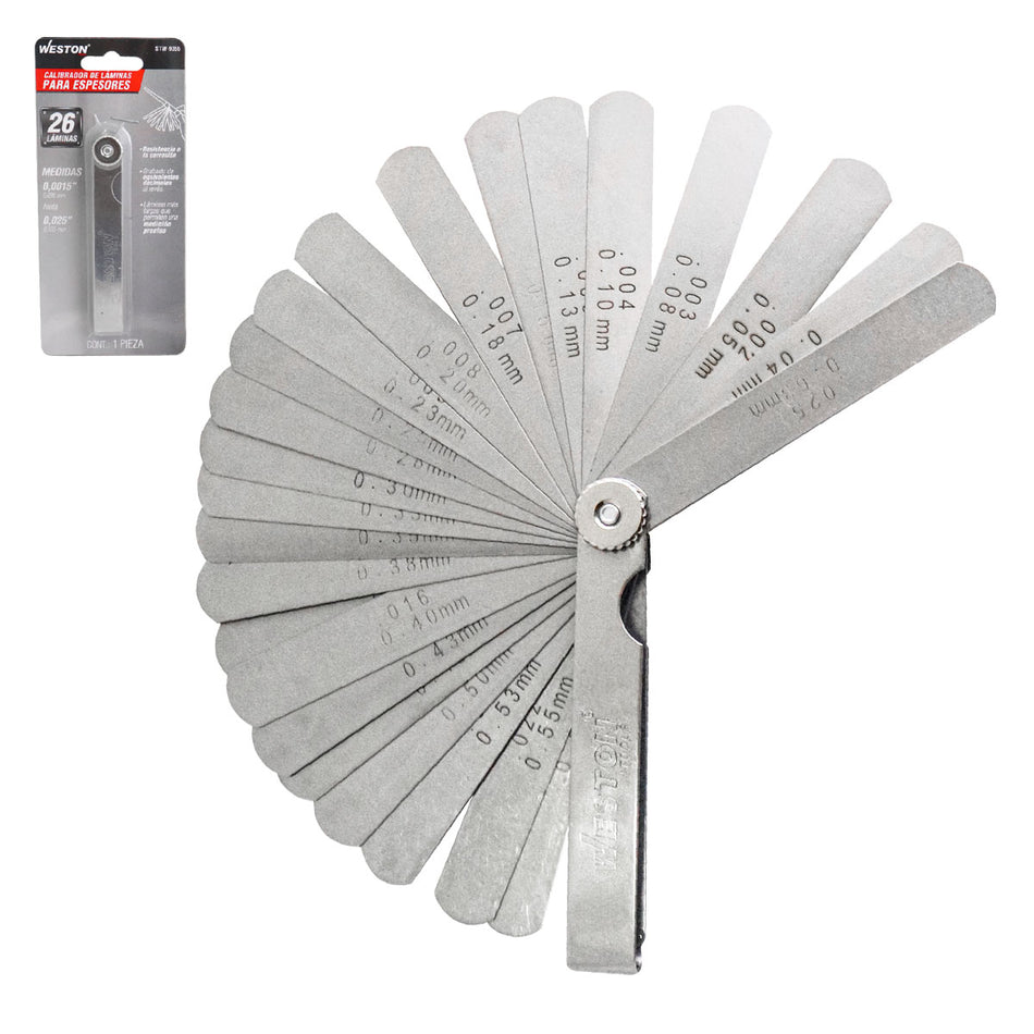 CALIBRADOR D/LAINAS P/ESPESORES 0.0015 -