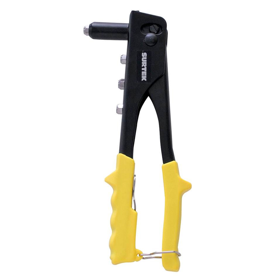 Remachadora manual de nariz larga con 4 boquillas, 10" Surtek 112520