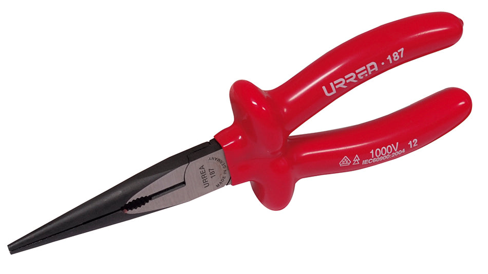 Pinza de 1000 V de 7-7/8" punta larga Urrea 187