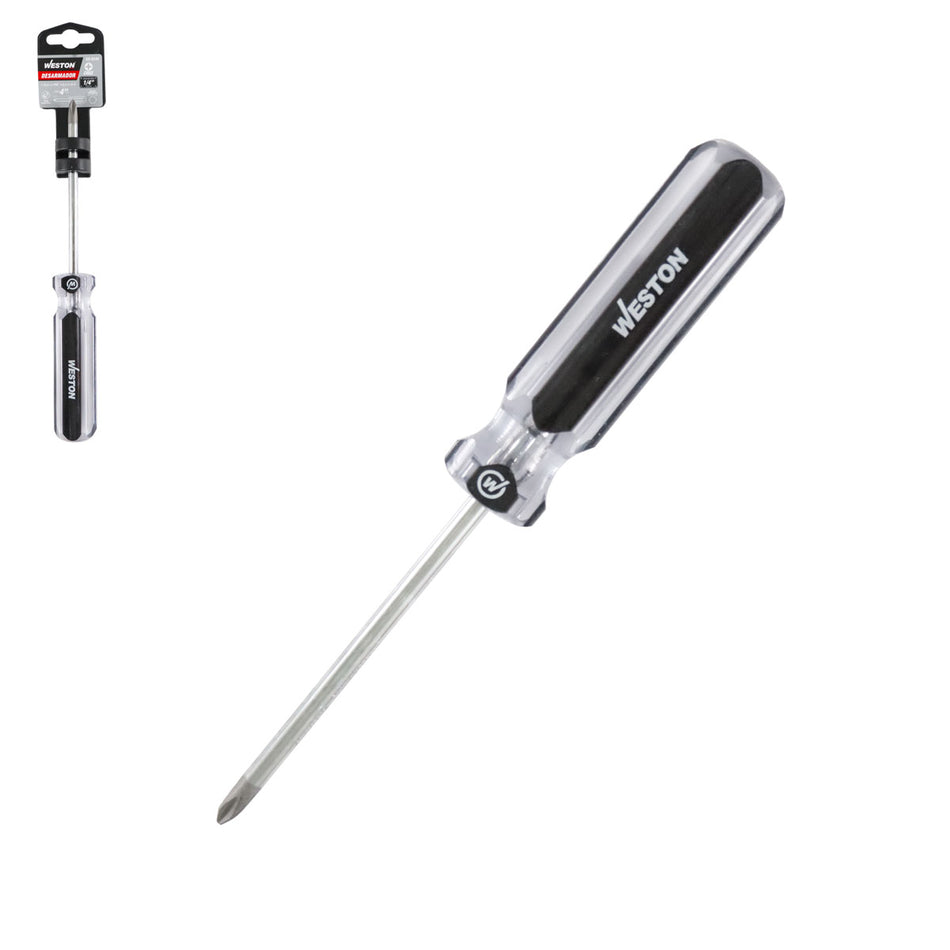 DESARMADOR PHILLIPS 1/4 X 4" MANGO PVC A