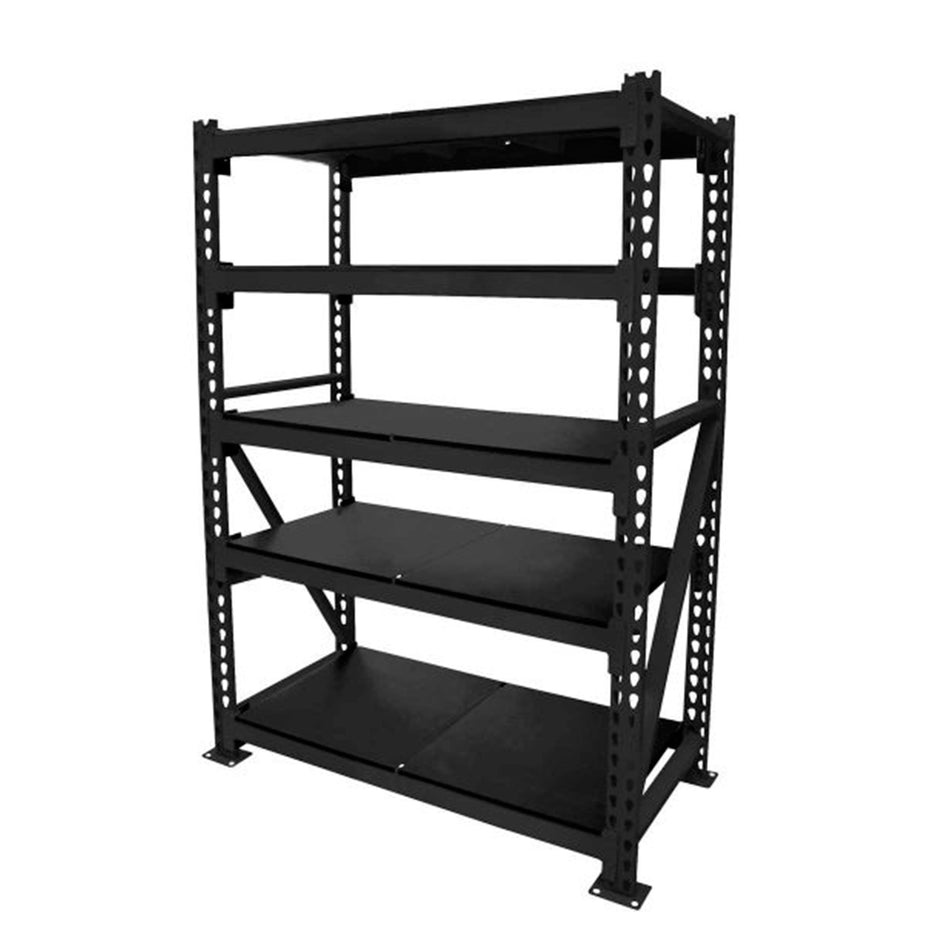 Estante metálico con postes cremallera tipo gota con 5 niveles Surtek ESTM